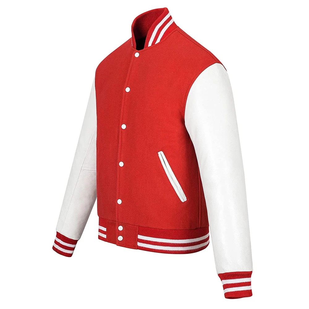 Winter Fall High Quality Women Crop Letterman Varsity Jackets Winter Long Sleeves Coats Leather Bomber Custom Varsity Jacket