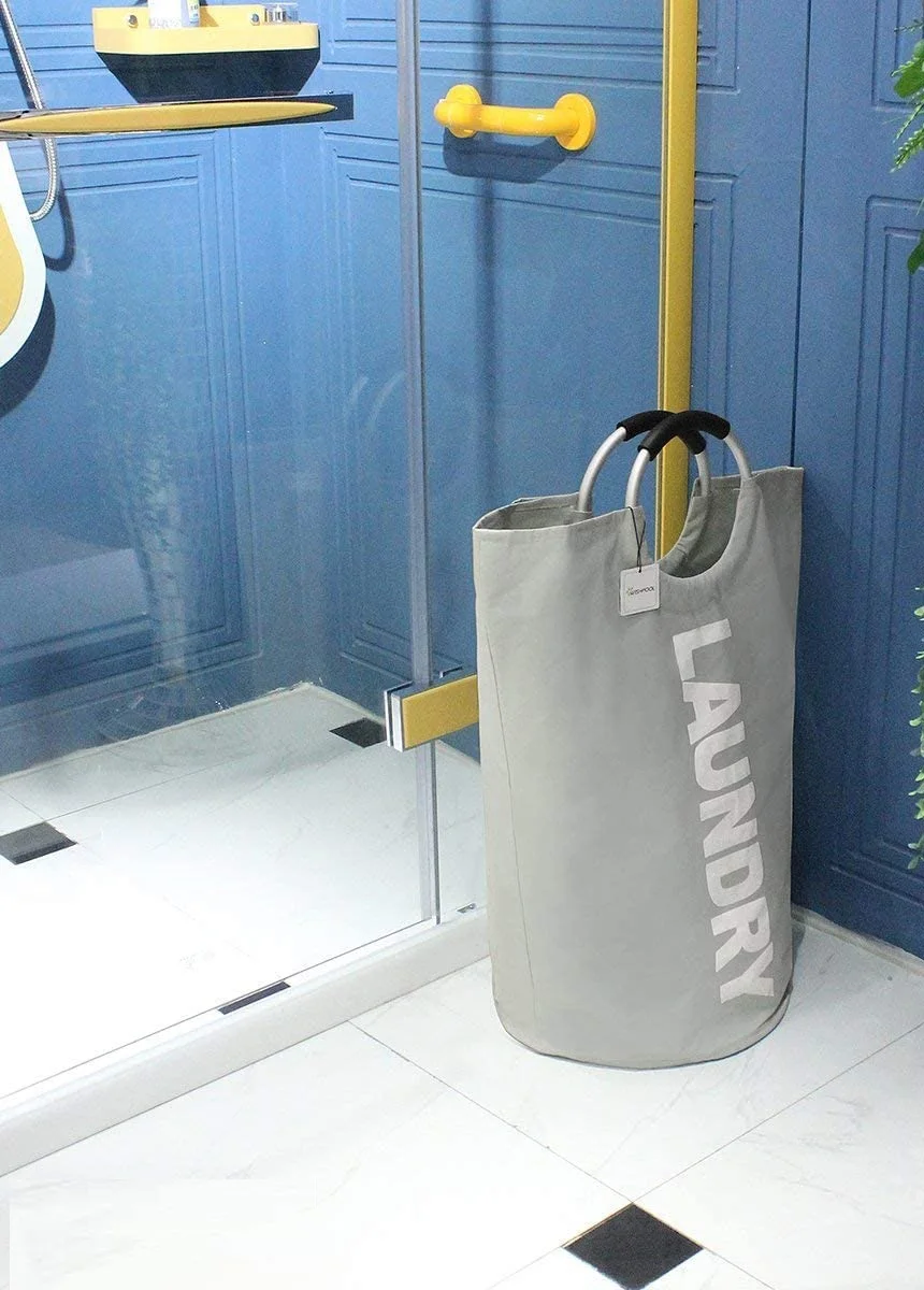 Laundry Basket with Handles Big Fold-able Laundry Bag Bin Hamper for Dirty Used Clothes for Washing Wholesaler and Supplier.