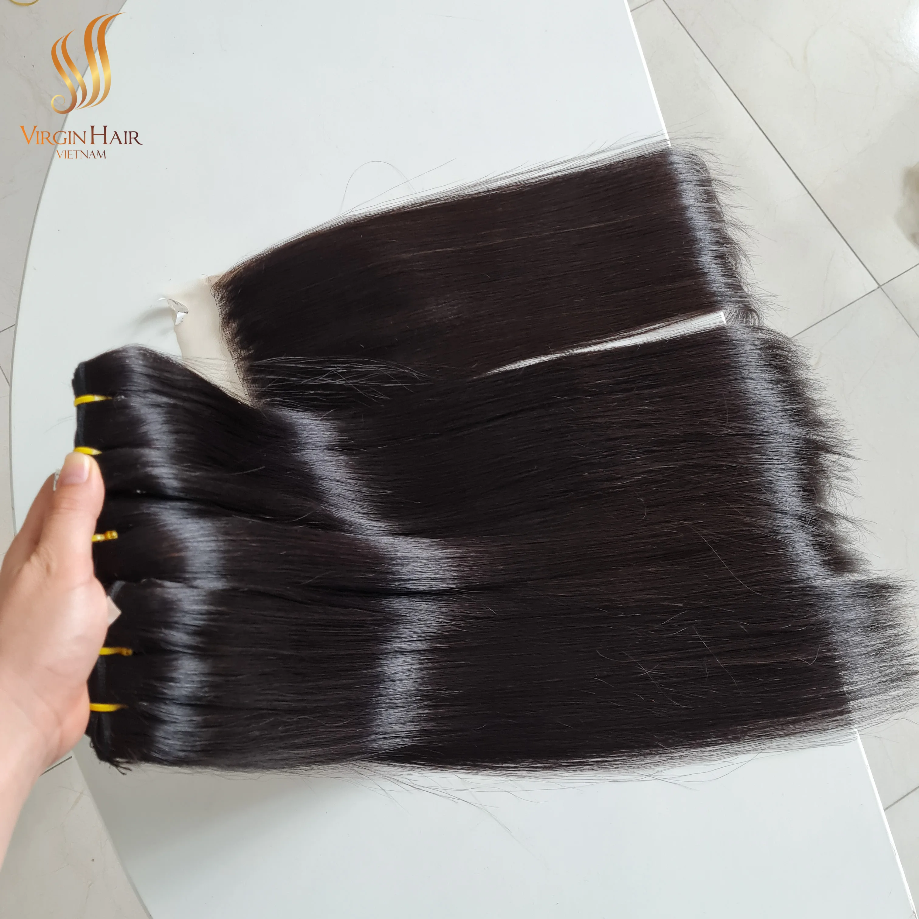 Wholesale  Raw Donor Vietnamese Virgin Cuticle Aligned Natural Black Bone Straight Peruvian HD Lace Wigs Extension Vendors