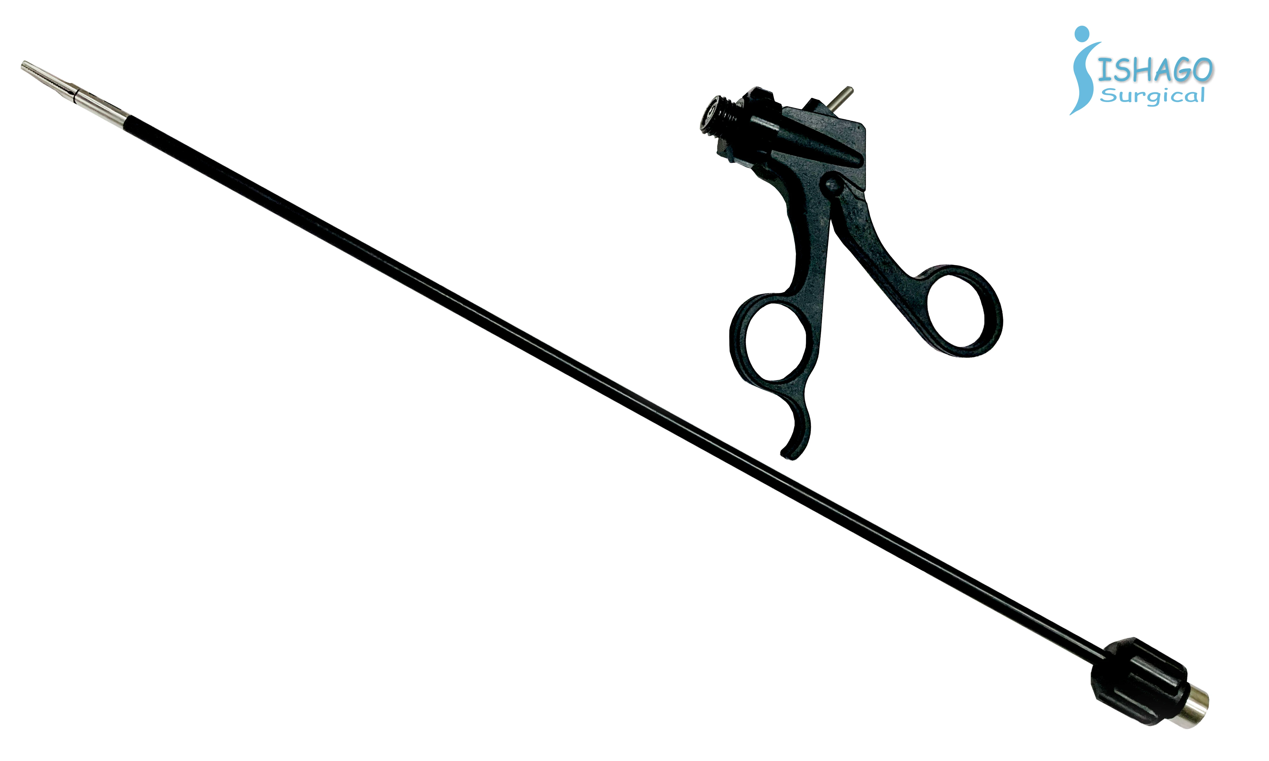 Laparosopic Atraumatic Grasping Forcep with Insulated Retched Handle for Laparoscopic Surgery