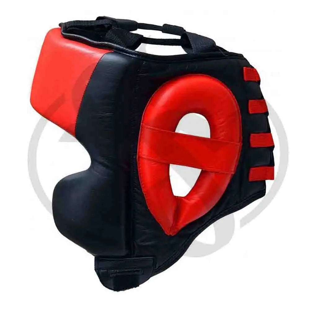 Breathable Comfortable Head Guards With Face Protector Winning Wholesale Cowhide Leather