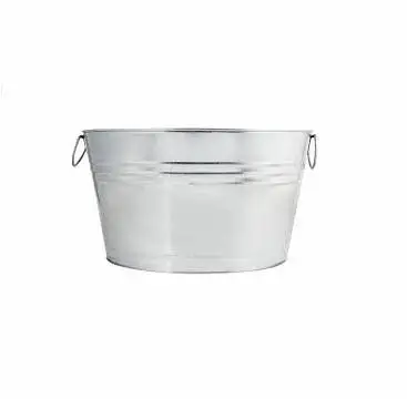STAINLESS STEEL OVAL TUB HOME BAR TOOLS MEDIUM SIZE BEVERAGE TUB 3 GALLONS METAL BEST PRICE & TOP QUALITY ICE BUCKET