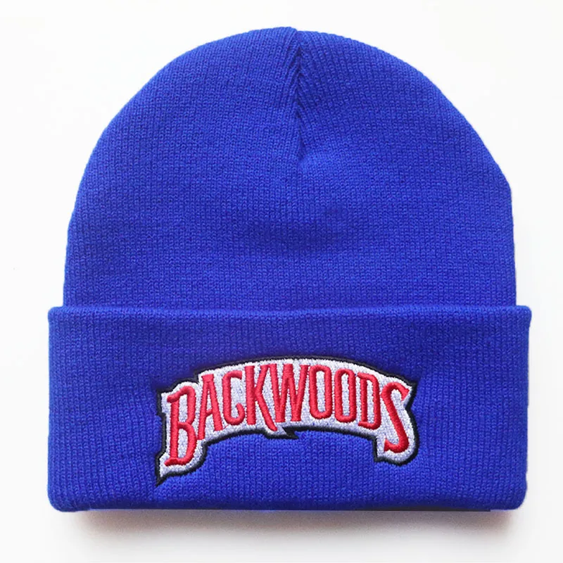 Новые хлопковые мягкие зимние шапки вязаная шапка с вышивкой BACKWOOD логотипом на