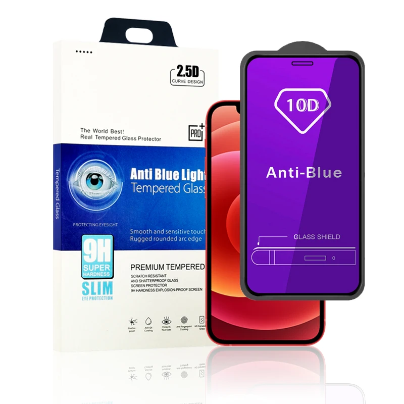 anti blue light tempered glass for iphone samsung Huawei Xiaomi Redmi Realme anti-blue screen protector