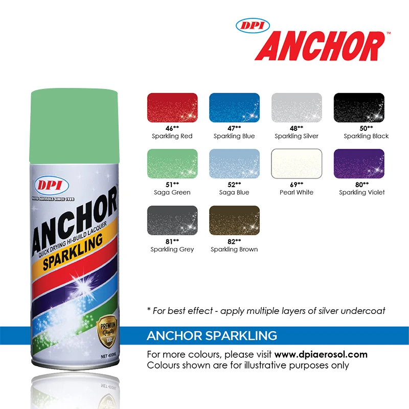  Блестящая краска-спрей для автомобилей приборов лодок мебели пластикового покрытия жидкого искусства и рукоделия из малайзии