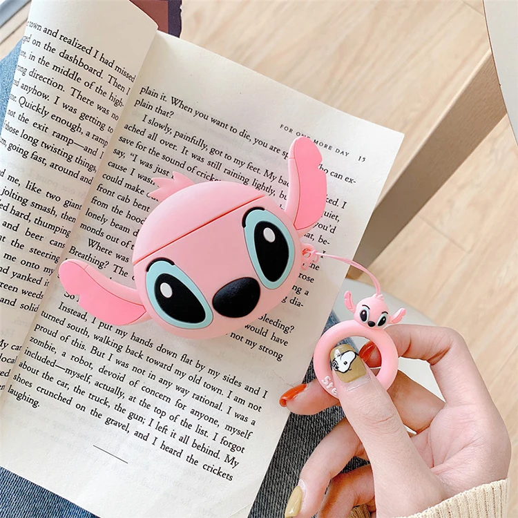 3D мультфильм для Airpods чехол 2020 Stich Airpod ремешок