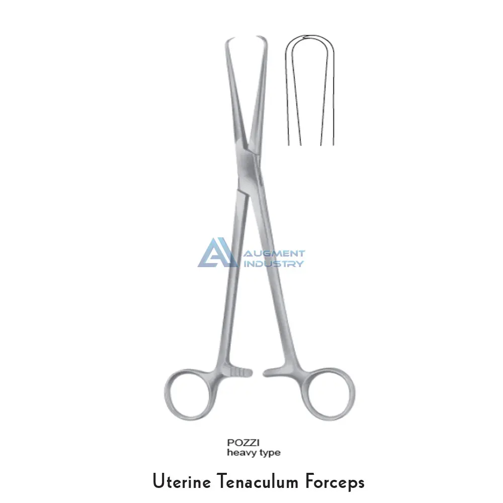 POZZI heavy type Uterine Tenaculum Forceps 255MM Stainless Steel Surgical Instruments POZZi tenaculum forceps