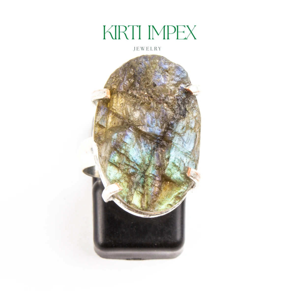 Raw Rings Labradorite Ring Trending Hot Selling Silver Overlay Boho Rings Vintage Women Jewelry eBay Hot seller