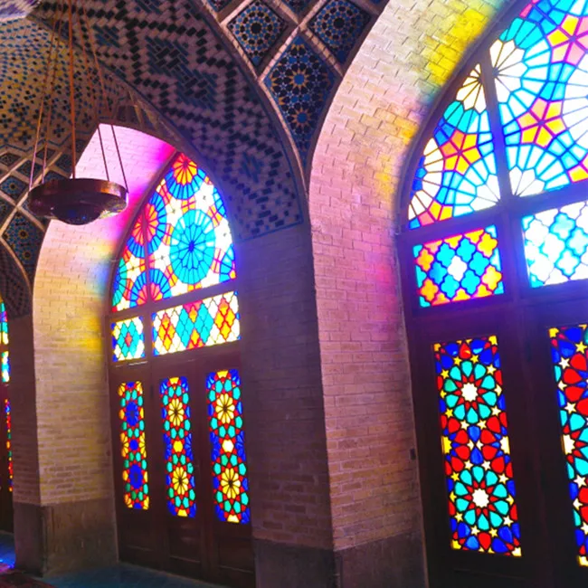 Color Pattern Glass Dome Domes Print On Flat Glass Tiffany Window Decor Birds Church Stained Glass Windows For Sale