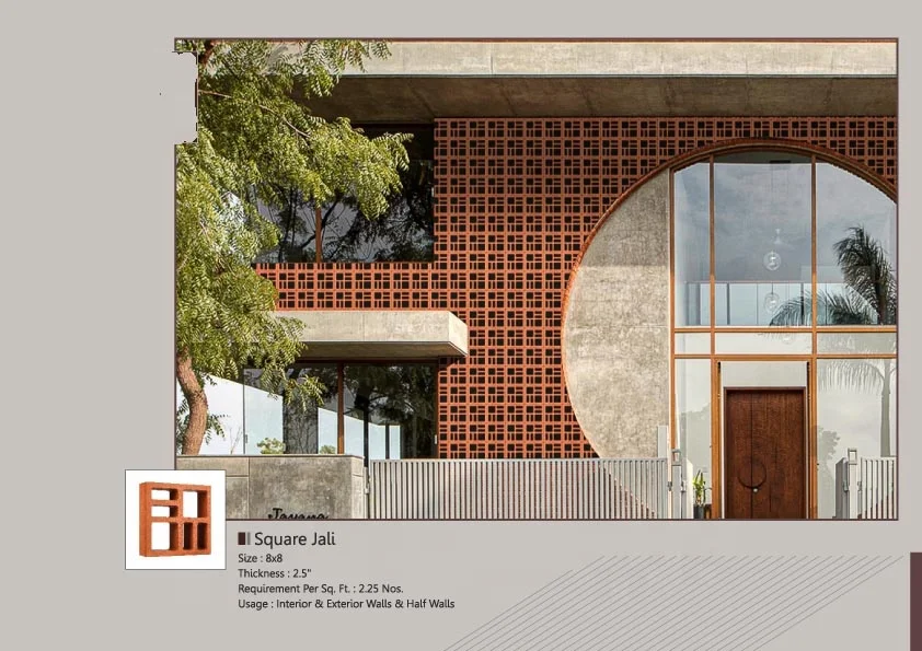 Натуральная красная глина терракотовые полые блоки кирпичи Jaali плитка используется для облицовки стен ветровой кирпич размер 200x200x60 мм квадратный узор