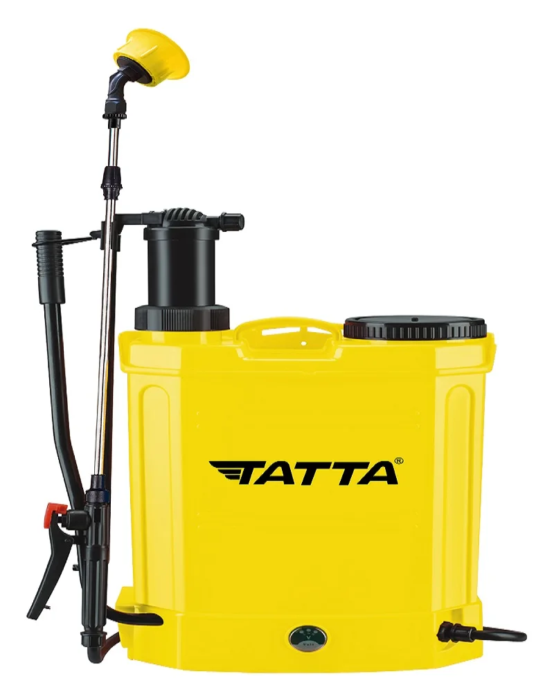TATTA-BATTERY & MANUAL OPERATED  SPRAYER 15 L WITH BACKREST PP MATERIAL