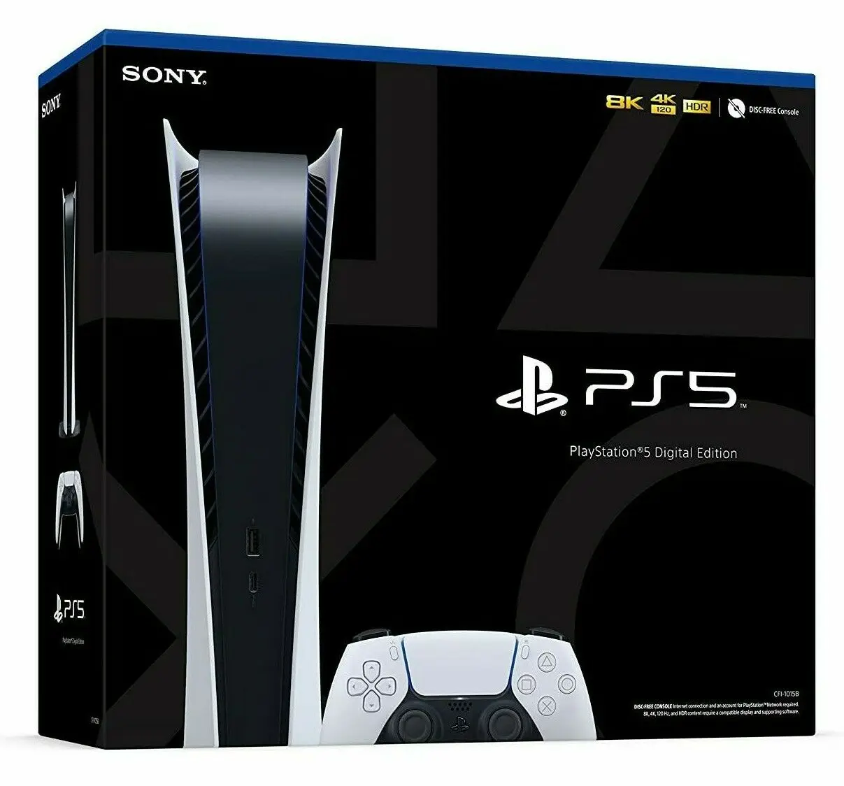 Best Discount For New Sony PlayStation 5 Digital Edition PS5 Console Disk Version Standard Blu Ray with 5 Free Games and 2 Cont