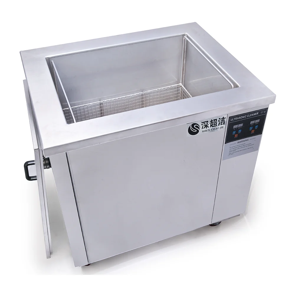 Large tank ultrasonic cleaner used  in auto industry for carburetor castings fuel injectors machined  parts cleaning