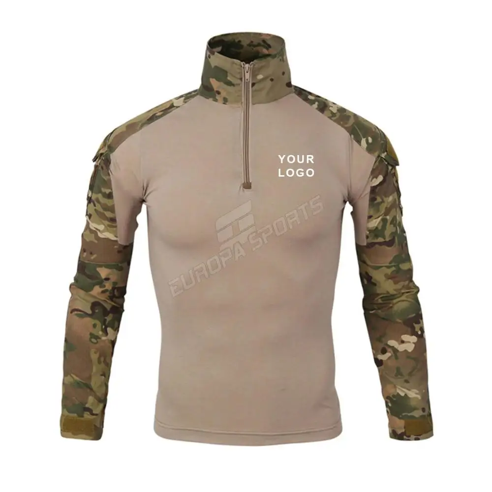 
Raglan 3/4 Sleeve baseball Style Army Military Camouflage Army T-Shirt Men US RU Soldiers Combat Tactical T Shirt 