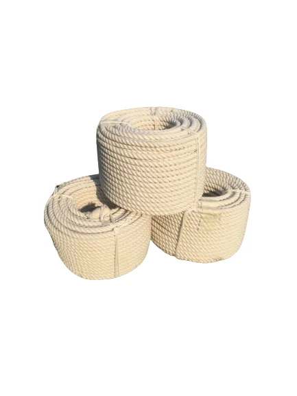 High strength cotton rope for tent use