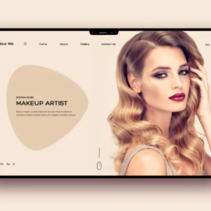 Bridal makeup Artists Booking Website Development | Top makeup Website Design | Makeup Salon Website Development