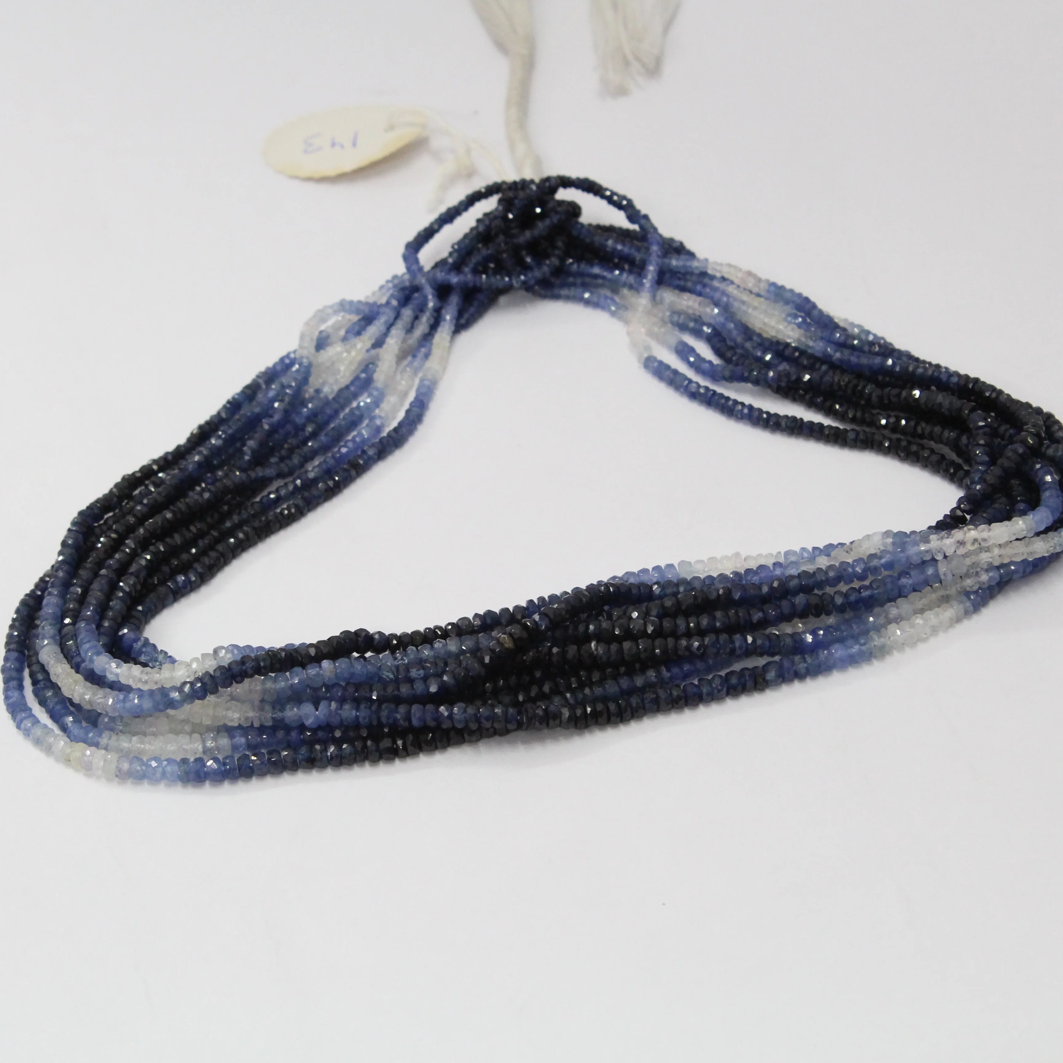 Natural Blue Sapphire Precious Stone Wholesale Beads Strand String for Jewelry Making Necklaces Bracelets Buy Bulk Supplier DIY
