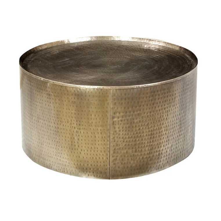 Hot Selling Product Metal Round Gold Coffee Table for Living Room Sofa Bedside Nightstand Metal Coffee Table