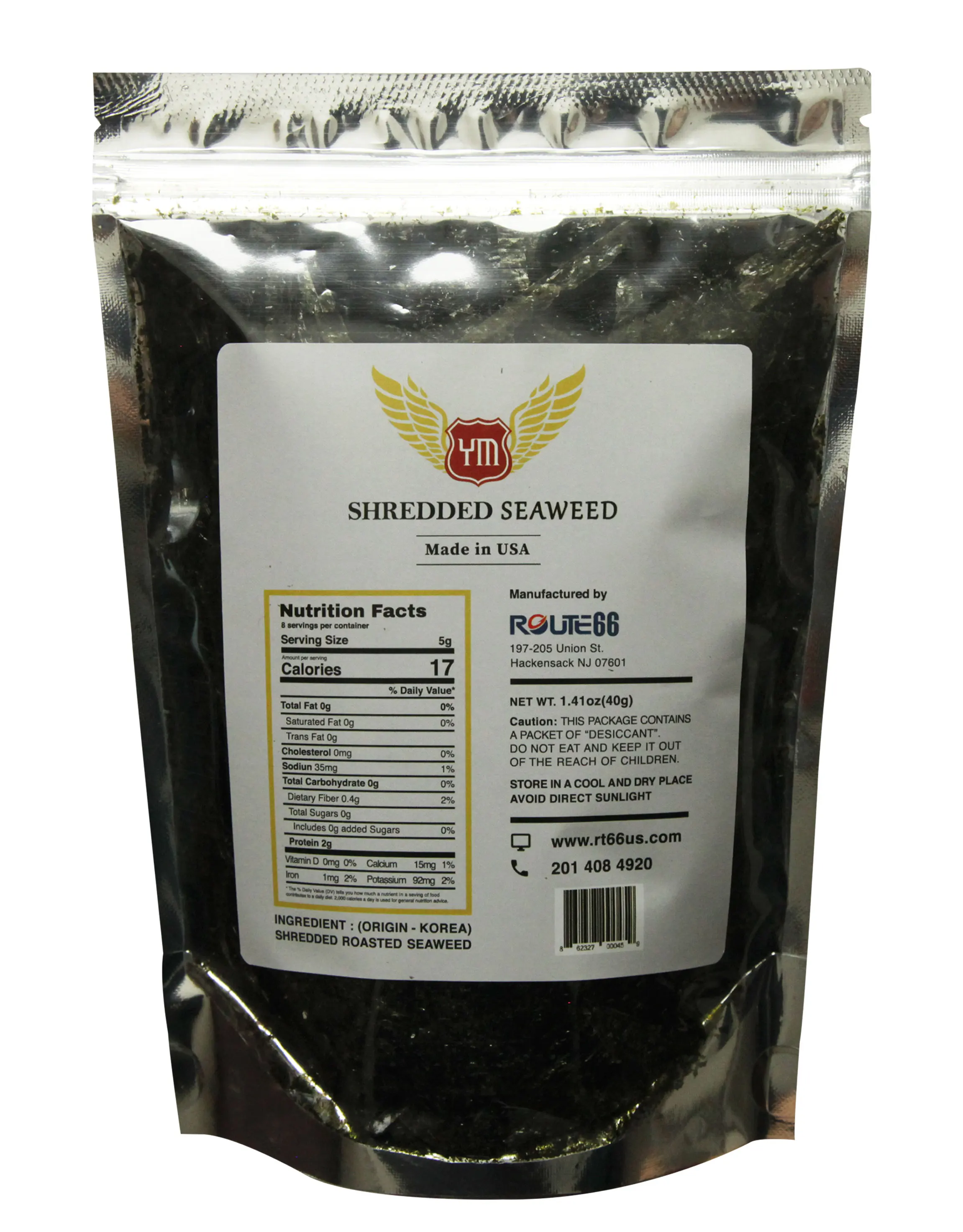 YM Roasted Seaweed Premium Shredded Kizami Nori for Topping