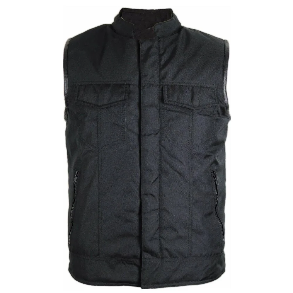 Latest Design Biker Leather Vest Motorcycle Textile Trucker Vest Pakistan GENUINE Leather OUTER Wear Breathable Anti-shrink