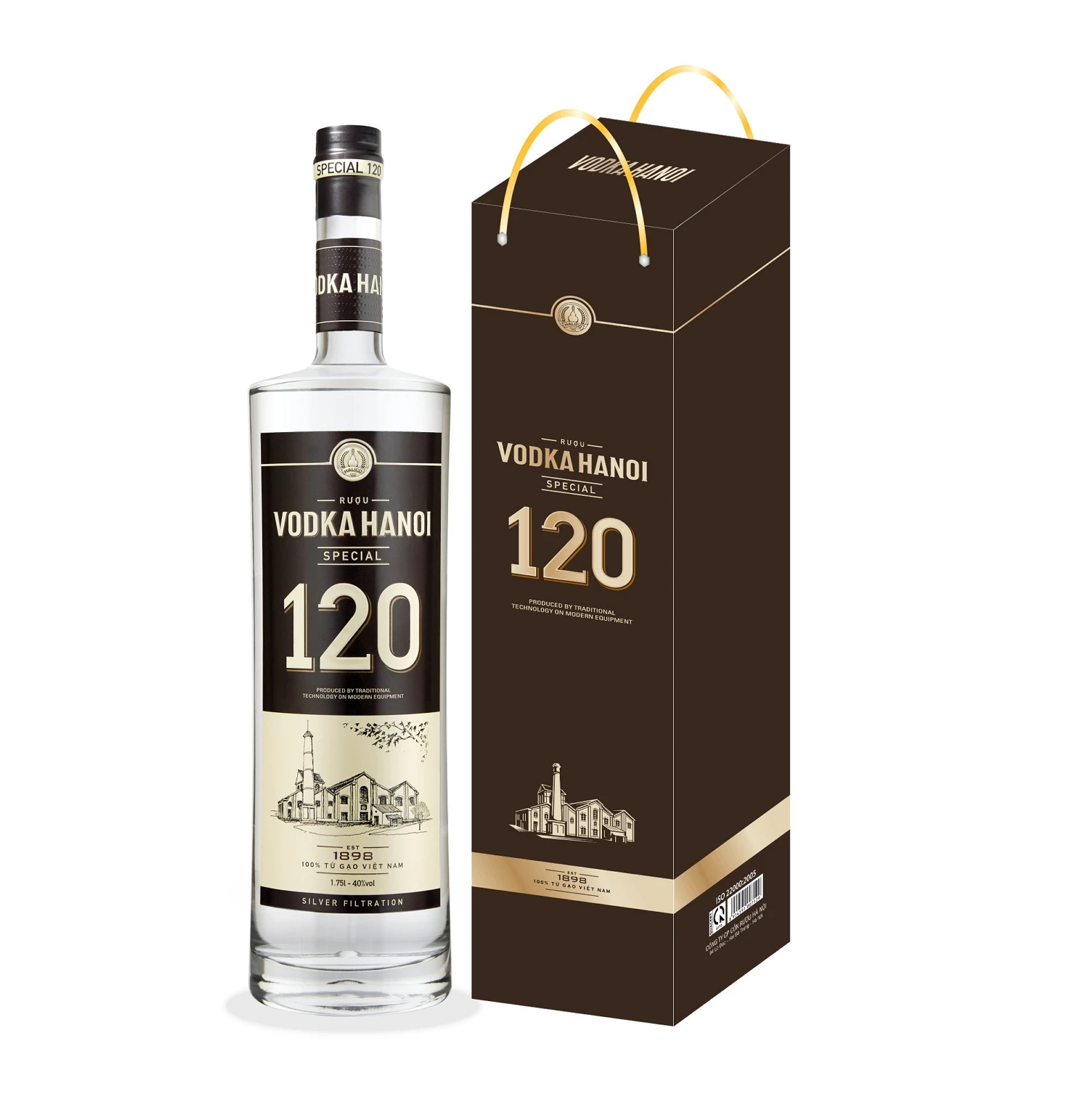 Премиум-качество водки духов Вьетнама 40% 1.75L halico завод водка в Специальный Серебряный фильтрации для оптовой продажи