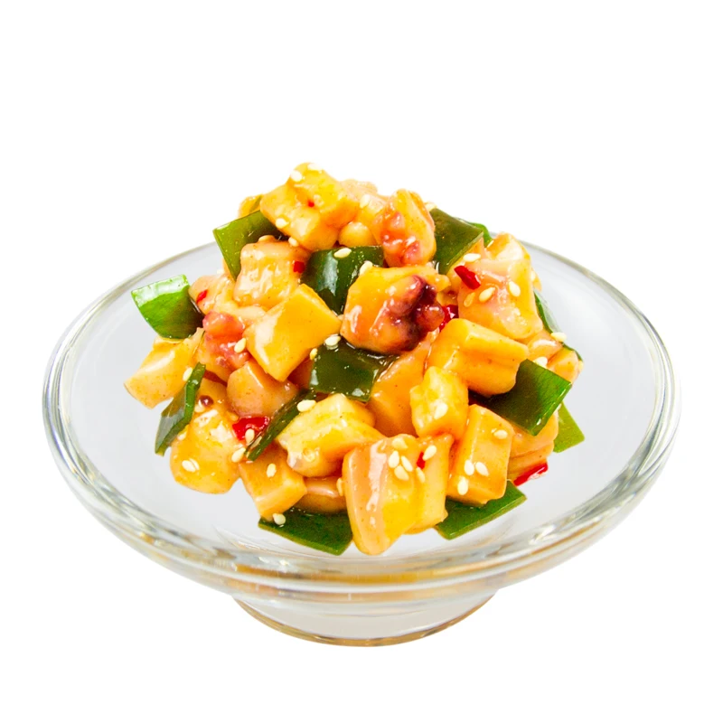 Japanese frozen foods exporter frozen seasoned spicy squid salad with kelp