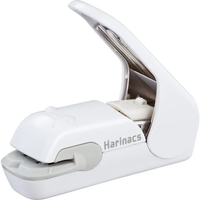 KOKUYO Harinacs Japanese Manual Stapleless Stapler White SLN-MPH105W Plastic Materialbind 5 paper for office & school & Kids