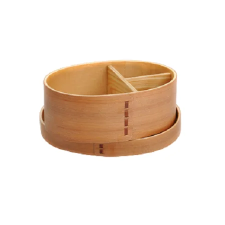 Superior Quality Table Top Wood Lunch Box Newest Design 3 Compartment Wood Bento Box at Affordable Price
