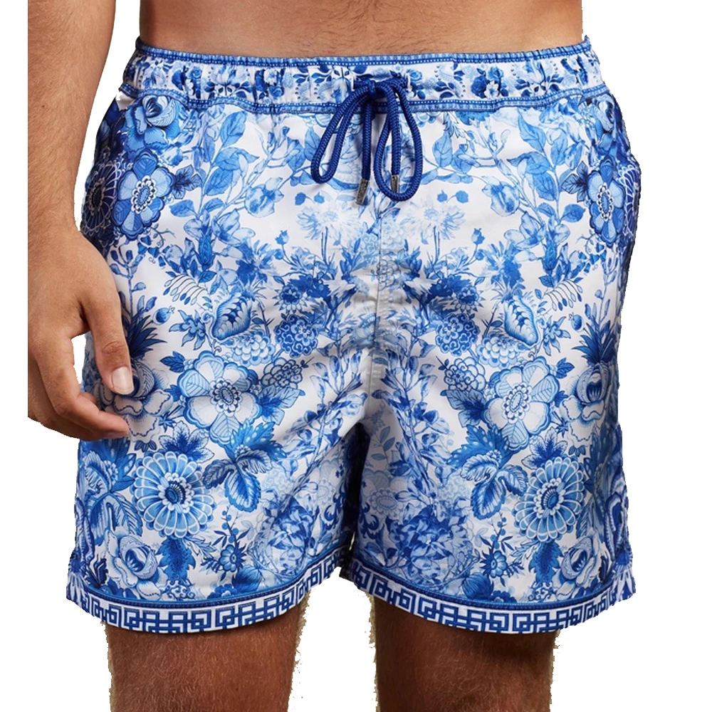 
direct factory sublimation prints men swim shorts, beach shorts, swim trunks with quickly dry polyester fabric 