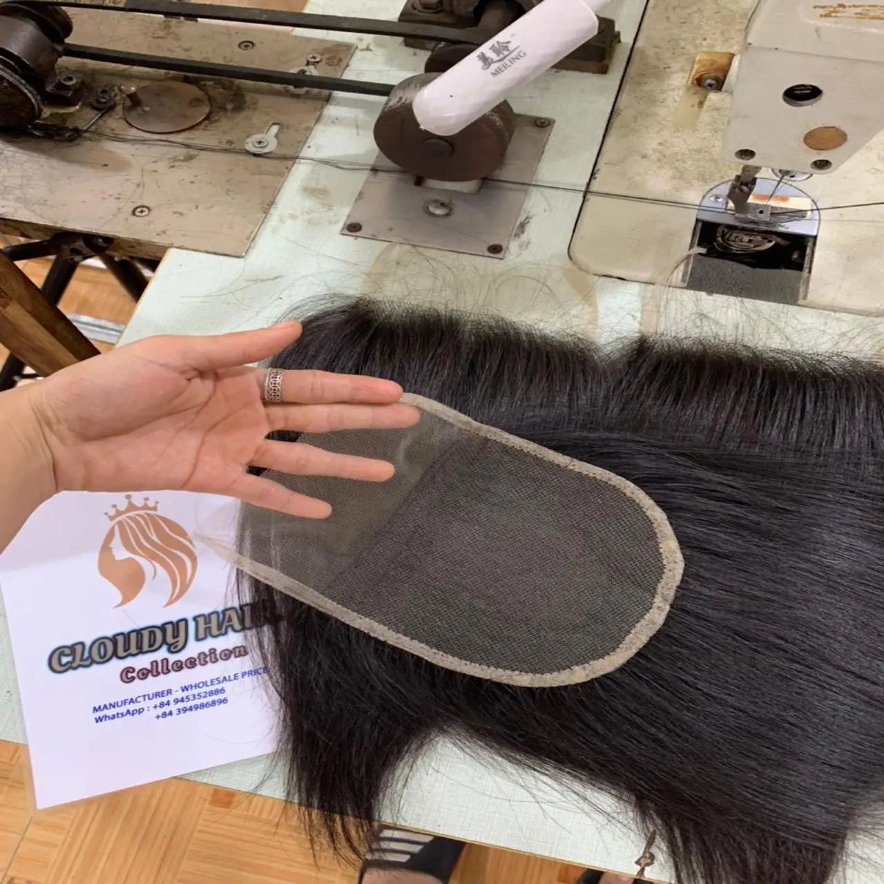 Высококачественные прямые пучки с косточками один уток и кружевная застежка 5*5 6*6 прозрачные кружевные человеческие волосы необработанные из Вьетнама