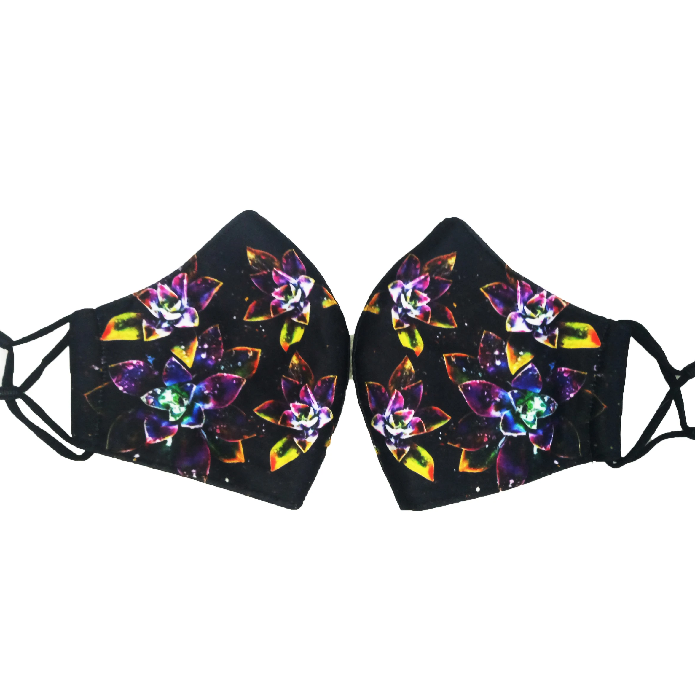 Fashion Fabric 3 ply Face Maskes Floral Print Unisex Cute Printing Outdoor Cotton Mouth Maskes Washable Soft Reuse Mas k