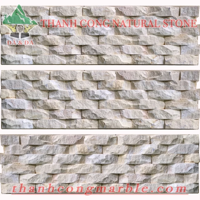 Viet Nam Company Offers Yellow Gold Line Combed Stone Cheap Price Natural Marble Outdoor Tile Dolomite Split Surface Finishing