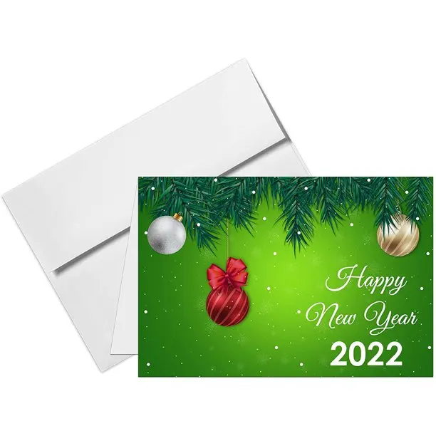 Пальто бумага/печатная бумага поздравительная открытка для нового года стандартное производство из Вьетнама