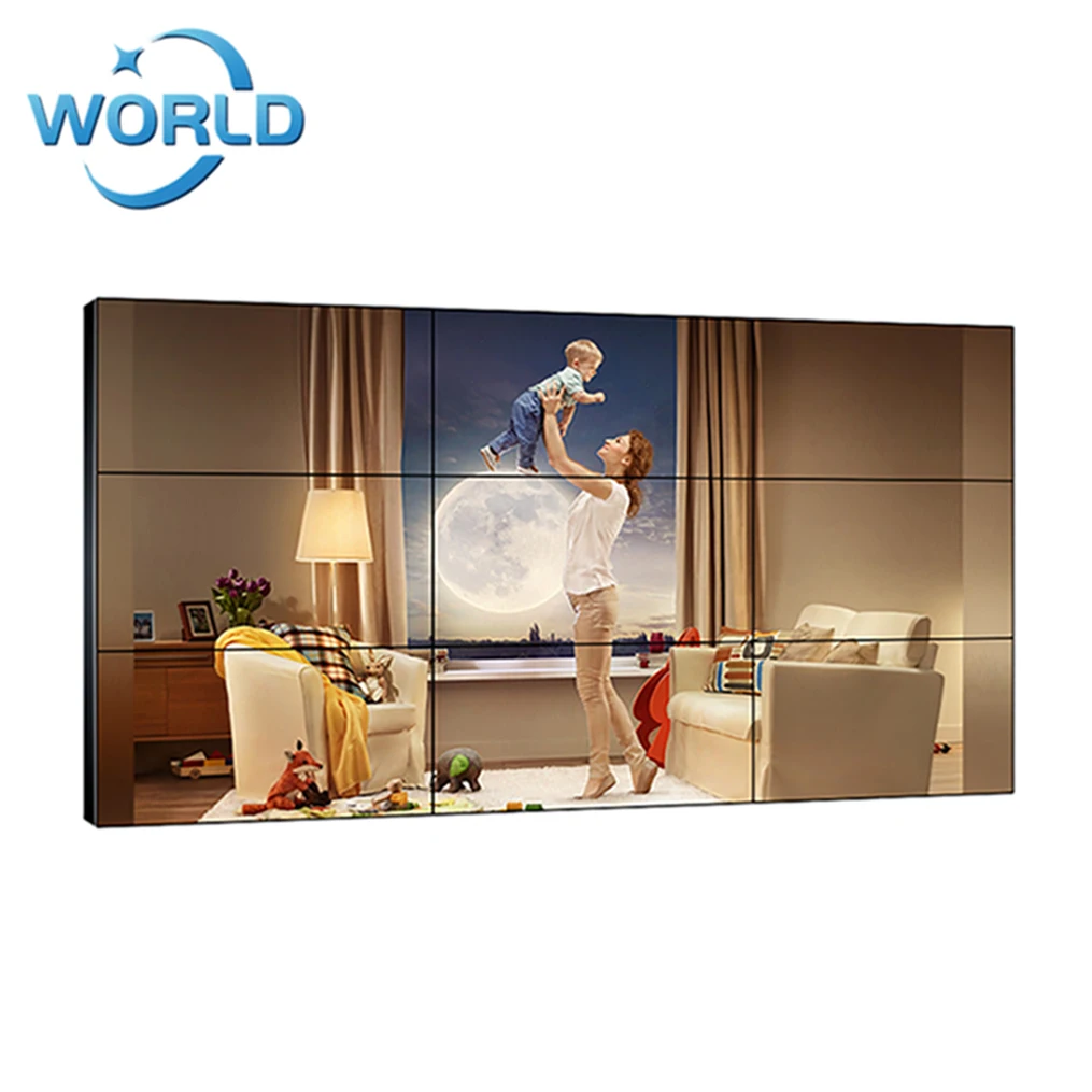 
49 дюймов 55 дюймовый комнатный рекламный экран Отображение 4k-видео контроллер 2X3 3X3 3X2 43 2X2 мульти ЖК did видеостена цена 