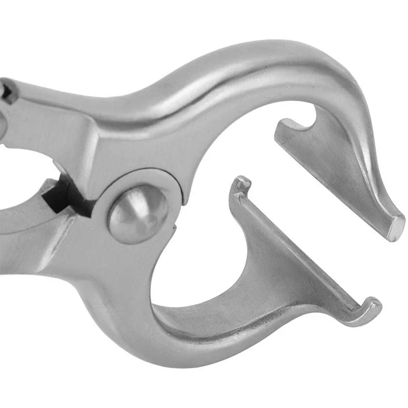 Castration Plier, Carbon Steel Durable Carbon Steel ,Non-Slip Handle Bloodless Castration Plier Tool