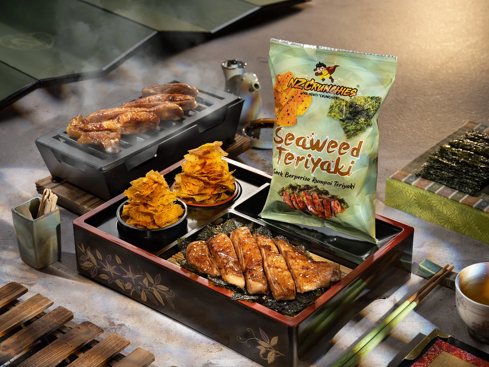 NZC морские водоросли Teriyaki закуски из морских водорослей хрустящие пакеты Малайзии упаковки зерна уникальные всегда