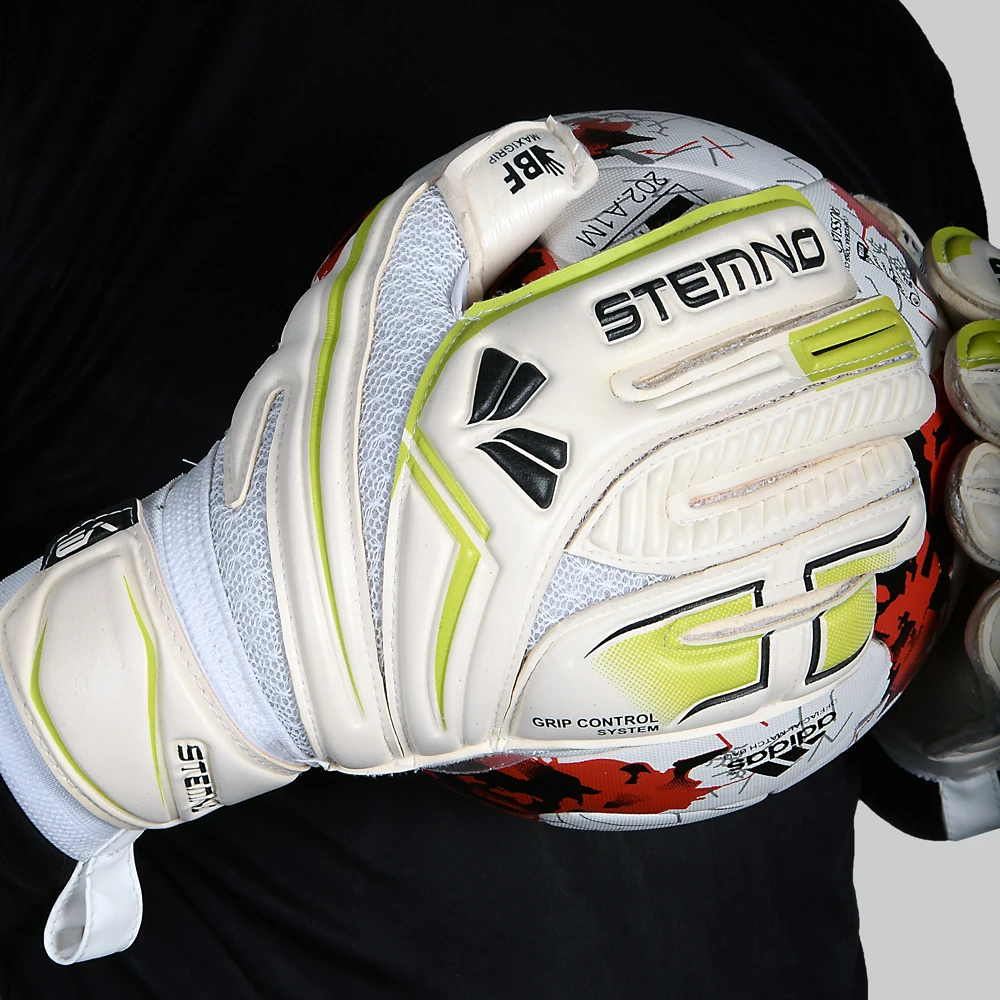  Оптовая продажа для детей и взрослых размер футбольные перчатки вратаря немецкий латексный стиль футбола