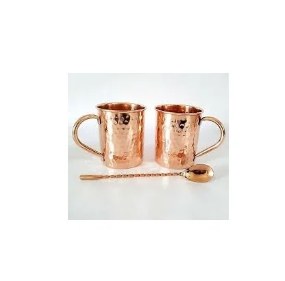 Чистая Медная кружка-Мул с кованой бочкой по низкой цене для изделия ручной работы бесплатный образец