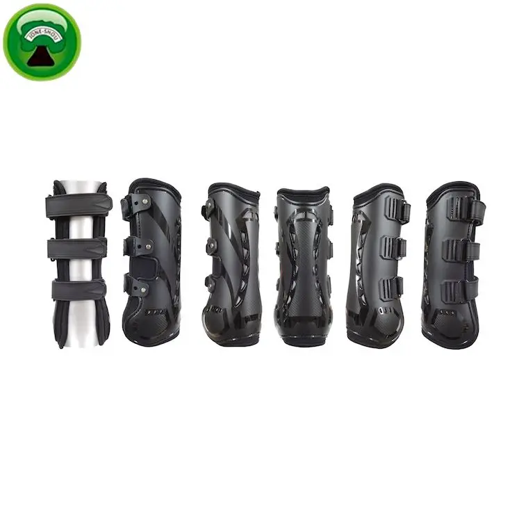 Brown Neoprene PU shell horse racing tendon boots