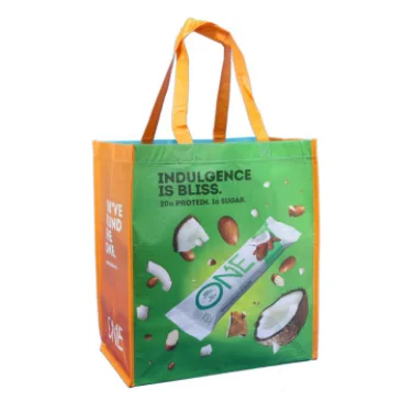 Vietnamese wholesale Reusable Grocery Tote Bag for Supermarket Custom Logo Eco Non Woven Recycled PET Bag