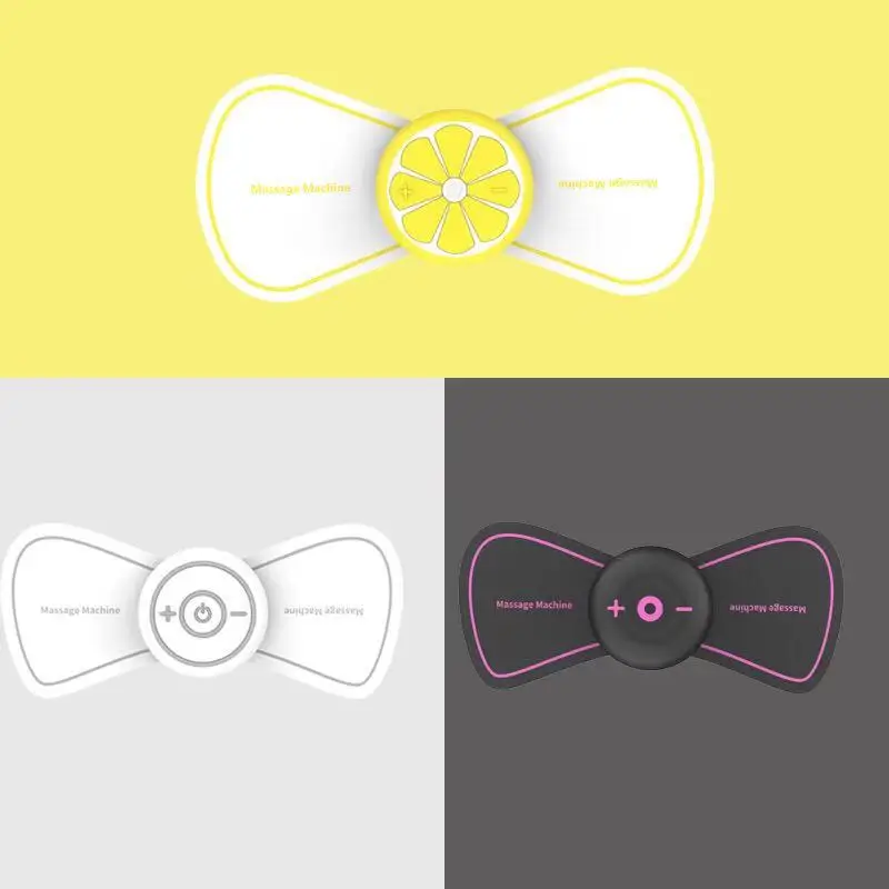 mini tens EMS massager butterfly design body muscle massager for pain relief WE-02