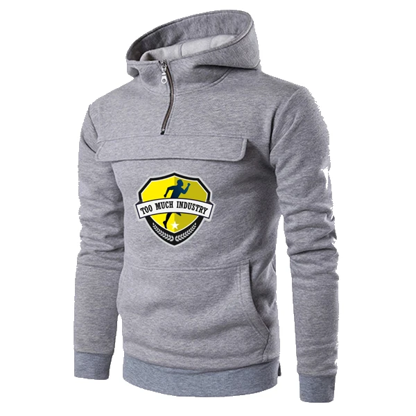 GLESTORE свитшот с капюшоном для мужчин длинные зимние приталенные черные темно-коричневые