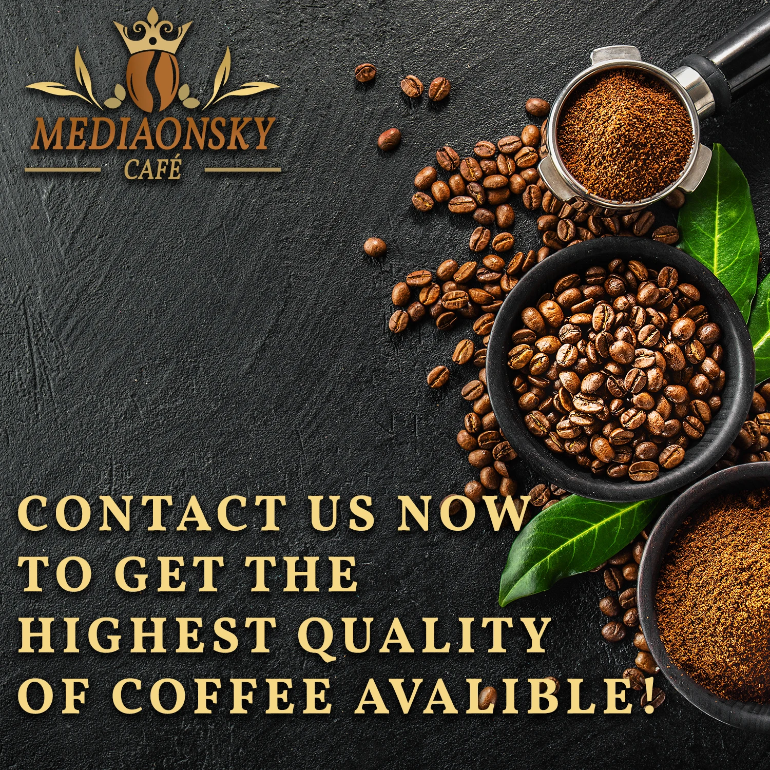 
2021 Premium Espresso Coffee Blend - 250g Arabica Blend 1012 - Whole Arabica Coffee Beans - MEDIAONSKY CAFE 