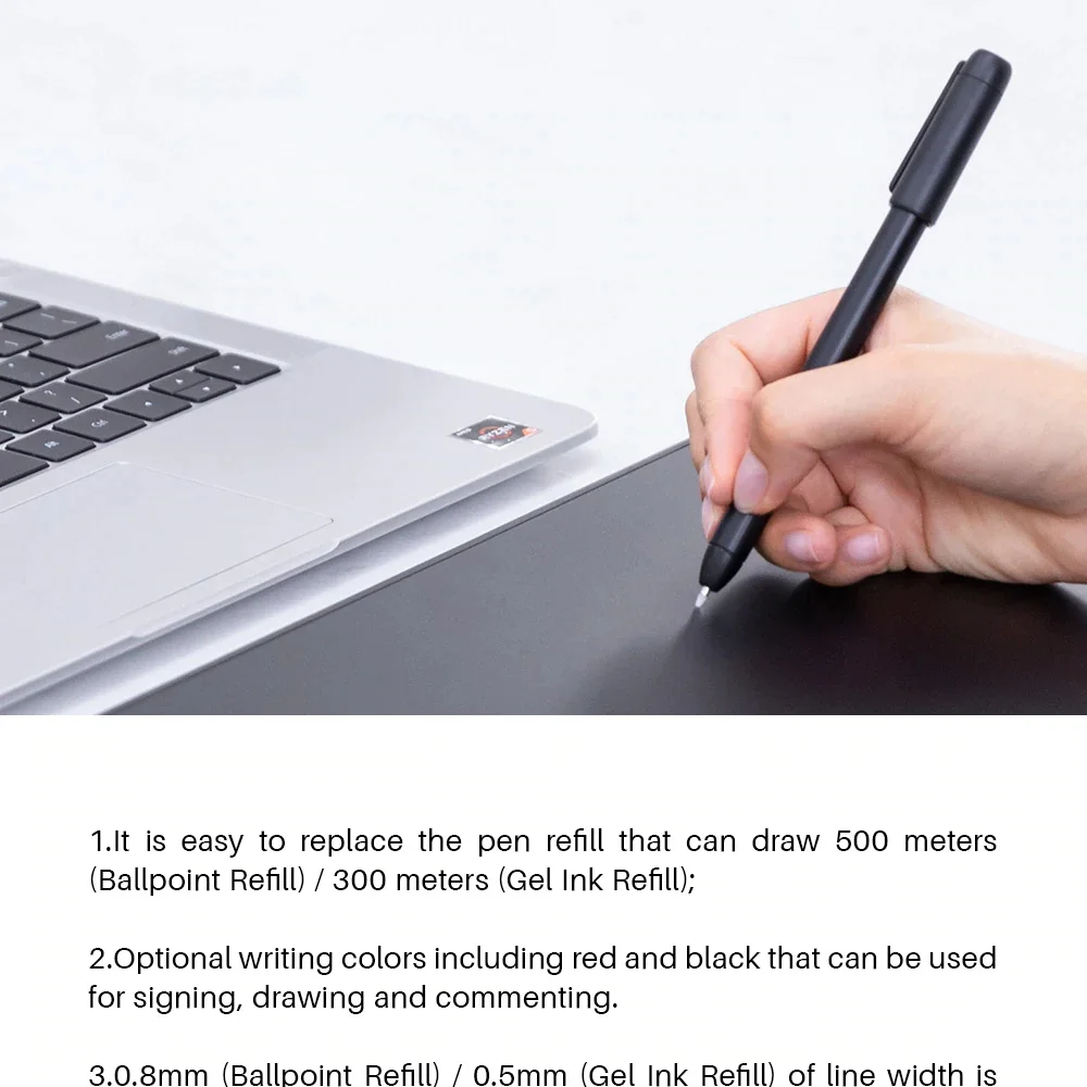 Best seller HUION Scribo PW310 ink pen with refill double use digital drawing pen