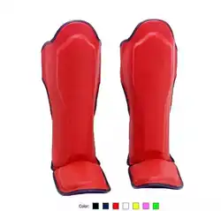 Новое поступление Пользовательский логотип из искусственной кожи защита голени для бокса тренировочная