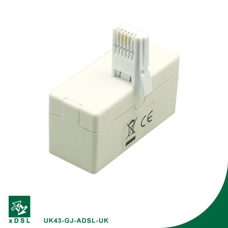 Best selling products OEM RJ11 RJ45 ADSL micro filter 1 in 2 out modem data splitter