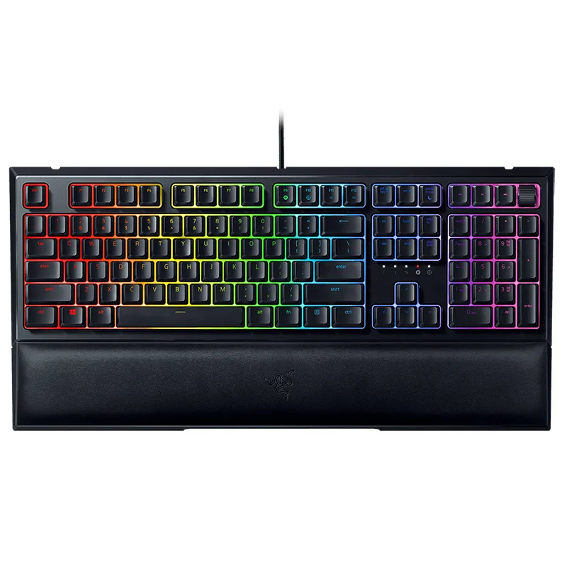 Мембранная клавиатура Razer Ornata V2, клавиатура RGB с подсветкой, многофункциональное цифровое колесо и медиа-клавиши