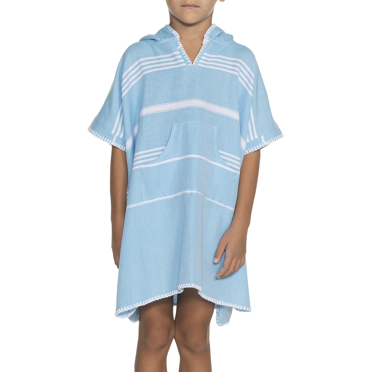 Turkish Cotton Child Poncho Kids Towel High Quality Home Teen Poncho Bathrobe