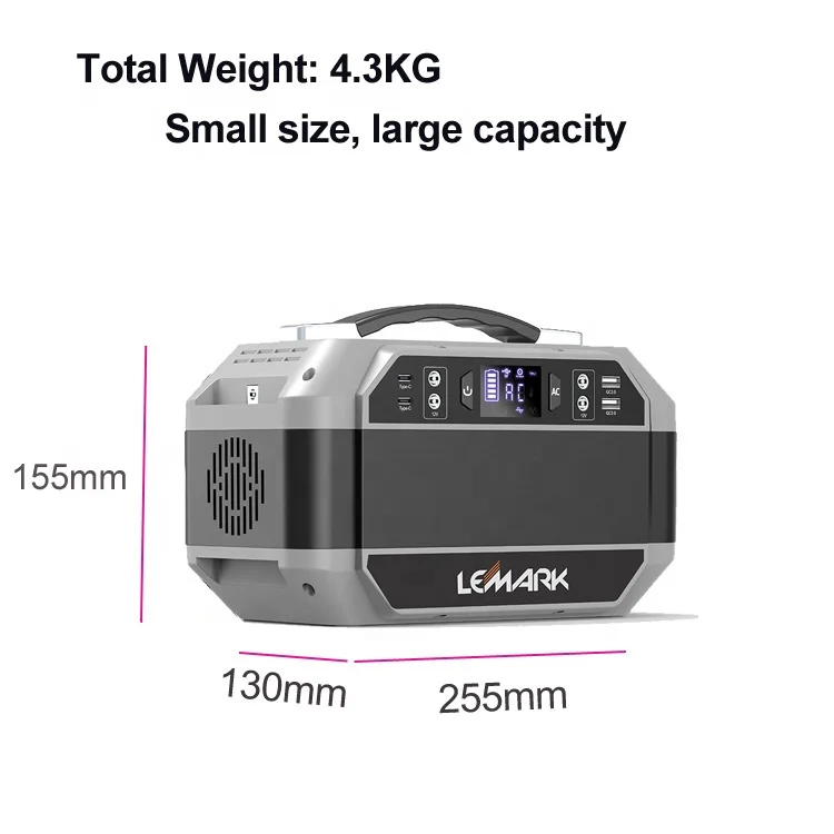 94-V0 Fire Prevention 4.3 kg Lemark K55 350W Power Generator 93.6AH for camping/fish/travel