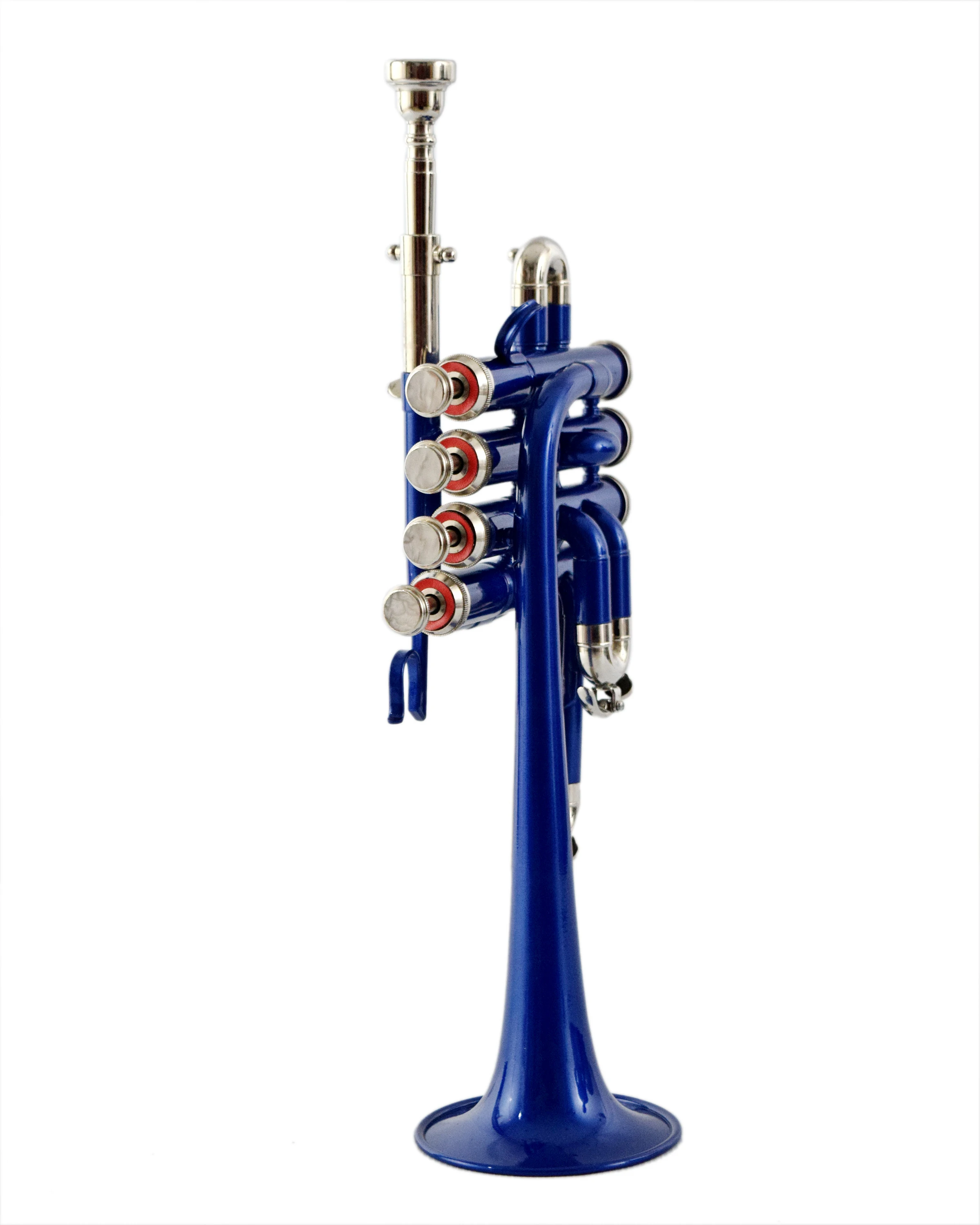 NASIR ALI  Piccolo Trumpet Blue Colored New Brass New Professional   Made In India With Include Mouthpiece